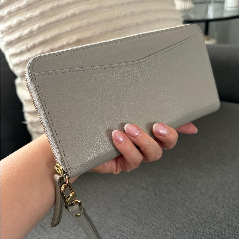 Nordstrom Taupe Leather Wallet